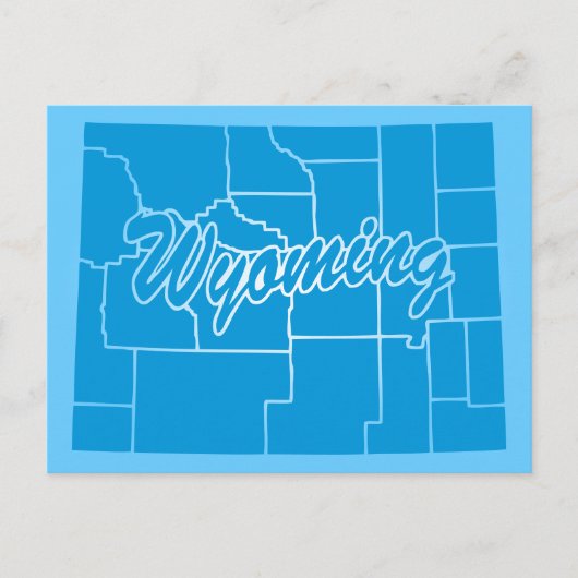 Staat Wyoming Postcard Postkarte (Vorderseite)