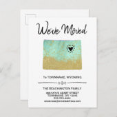 *~* STAAT WYOMING - Umzug - Neue Adresse Ankündigungspostkarte (Vorne/Hinten)