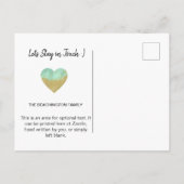 *~* STAAT WYOMING - Umzug - Neue Adresse Ankündigungspostkarte (Rückseite)