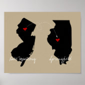 Staat zum Staat oder große Entfernung Poster (Vorne)