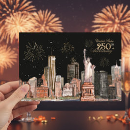 Staaten 250 Jahre NYC Orange Glow Einladung