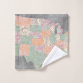 Staaten für Blumenmuster Badhandtuch Set (Waschlappen)