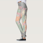 Staaten für Blumenmuster Leggings<br><div class="desc">Blumenmuster Staaten Karte. Künstler: Jennifer Goldberger. Bild-ID: 105933GG.</div>