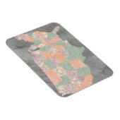 Staaten für Blumenmuster Magnet (Rechte Seite)