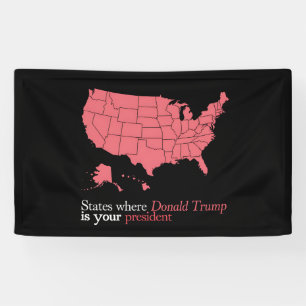 Staaten, in denen Trump Ihr Präsident ist 47. US-K Banner