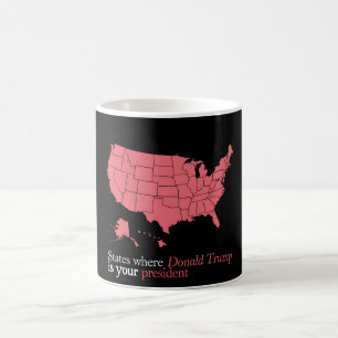 Staaten, in denen Trump Ihr Präsident ist 47. US-K Kaffeetasse