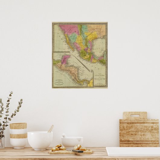 Staaten Mexikos Poster (Küche)