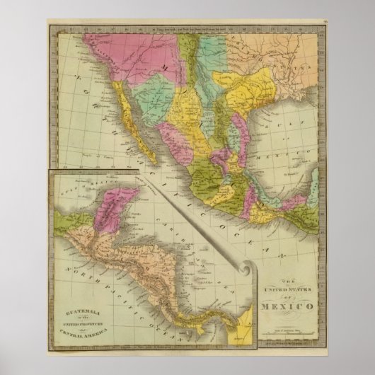 Staaten Mexikos Poster (Vorne)