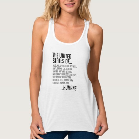 Staaten - Racerback-Tank für Frauen Tank Top (Vorderseite)