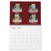 Staaten Tasse Sammlung von Ann Ruel 2023 Kalender (Feb 2026)