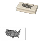 STAATEN und Städte in den USA Gummistempel (Stempel)