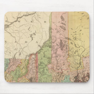 Staaten von Maine, New Hampshire, Vermont Mousepad