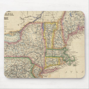 Staaten von Maine, New Hampshire, Vermont Mousepad