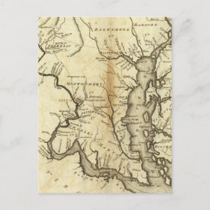 Staaten von Maryland und Delaware Postkarte