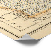 Staaten von Michigan, Wisconsin und Iowa Poster (Ecke)