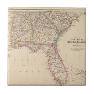 Staaten von South Carolina, von Georgia und von Fliese