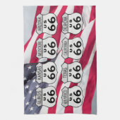 Staaten Weg US 66 Geschirrtuch (Vertikal)