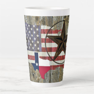 Staatliche Fahne von Texas Lone Star Milchtasse