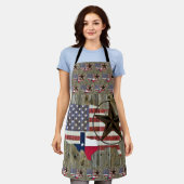 Staatliche Fahne von Texas Lone Star Schürze (Getragen)