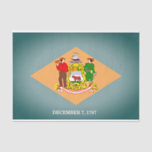 Staatliche Flagge des Delaware-Papiers Seidenpapier