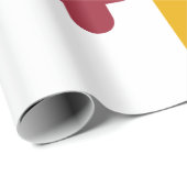 Staatliche Flagge des Maryland Wrapping Paper Geschenkpapier (Rolleneckpunkt)