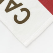 Staatliche Flagge Kaliforniens, USA Fleecedecke (Ecke)