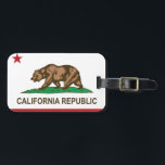 Staatliche Flagge Kaliforniens, USA Gepäckanhänger<br><div class="desc">Flagge Kaliforniens</div>