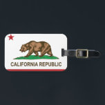 Staatliche Flagge Kaliforniens, USA Gepäckanhänger<br><div class="desc">Flagge Kaliforniens</div>