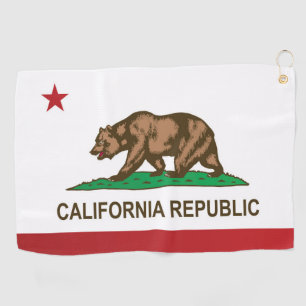 Staatliche Flagge Kaliforniens, USA Golfhandtuch