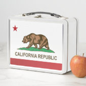Staatliche Flagge Kaliforniens, USA Metall Brotdose (Beispiel)
