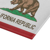 Staatliche Flagge Kaliforniens, USA Schneidebrett (Ecke)