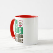 Staatliche Flaggen der Republik Kalifornien Herz S Tasse (Vorderseite Links)