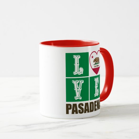 Staatliche Flaggen - Pasadena Tasse (VorderseiteRechts)