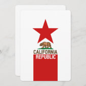 Staatliche Flaggendekor KALIFORNIEN (Vorne/Hinten)