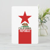 Staatliche Flaggendekor KALIFORNIEN (Stehend Vorderseite)