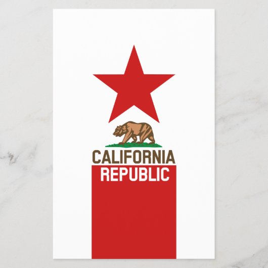 Staatliche Flaggendekor KALIFORNIEN Flyer (Vorne)