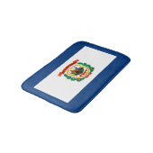 Staatliche Flaggengestaltung West Virginia Badematte (Schrägansicht)