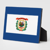 Staatliche Flaggengestaltung West Virginia Fotoplatte (Seite)