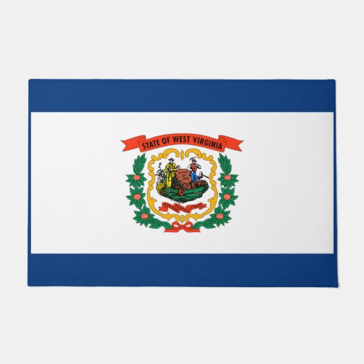 Staatliche Flaggengestaltung West Virginia Fußmatte (Vorderseite)