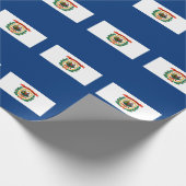 Staatliche Flaggengestaltung West Virginia Geschenkpapier (Ecke)