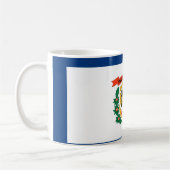 Staatliche Flaggengestaltung West Virginia Kaffeetasse (Links)