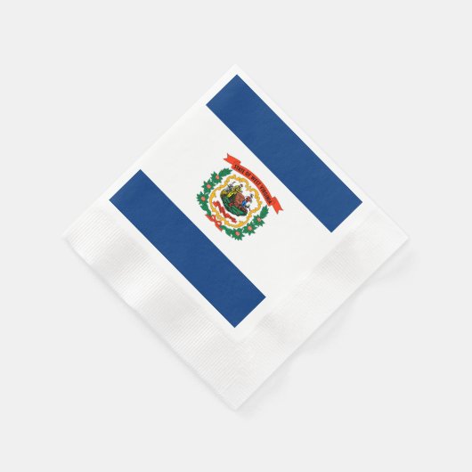 Staatliche Flaggengestaltung West Virginia Serviette (Ecke)