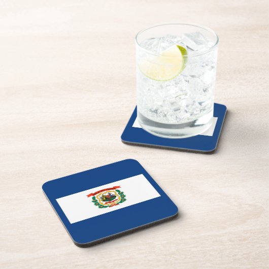 Staatliche Flaggengestaltung West Virginia Untersetzer (Rechte Seite)