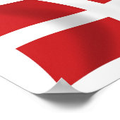 Staatliche Militärordnung Maltas Flaggenstau Poster (Ecke)