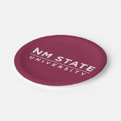 Staatliche Universität von New Mexico Pappteller (Schrägansicht)