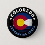 STAATLICHER FLAG VON COLORADO BUTTON (Vorderseite)