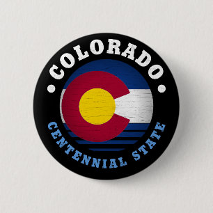 STAATLICHER FLAG VON COLORADO BUTTON