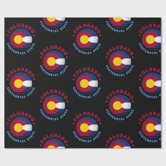 STAATLICHER FLAG VON COLORADO GESCHENKPAPIER (Flach)