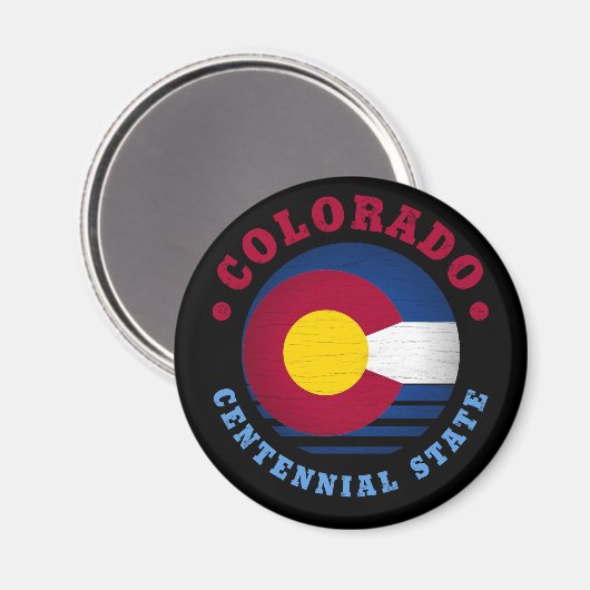 STAATLICHER FLAG VON COLORADO MAGNET (Vorderseite/Rückseite)