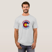 STAATLICHER FLAG VON COLORADO T-Shirt (Vorne ganz)